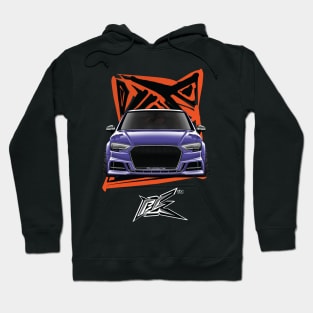 audi rs3 purple Hoodie